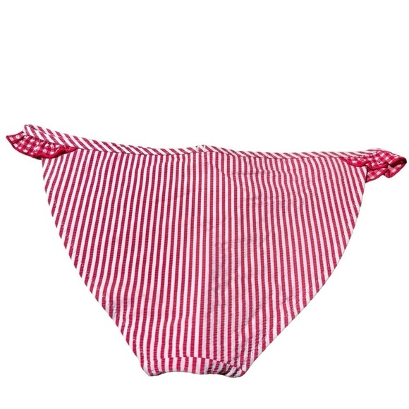 Aerie Gingham Stripped Ruffle Bikini Bottoms - Picture 5 of 6